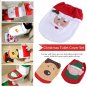 3x/Set Christmas Toilet Warm Pad Water Tank Lid Cover Set Bathroom Decoration