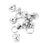 10pcs 9mm Brass Rivet Studs Round Head O Ring Spiles DIY Leathercraft Decors Hot