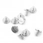 10pcs 9mm Brass Rivet Studs Round Head O Ring Spiles DIY Leathercraft Decors Hot