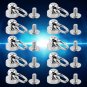 10pcs 9mm Brass Rivet Studs Round Head O Ring Spiles DIY Leathercraft Decors Hot