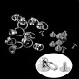 10pcs 9mm Brass Rivet Studs Round Head O Ring Spiles DIY Leathercraft Decors Hot