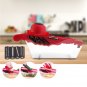 Kitchen Mandoline Slicer Manual Vegetable Cutter 5 Blades Potato Carrot Grater