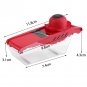 Kitchen Mandoline Slicer Manual Vegetable Cutter 5 Blades Potato Carrot Grater