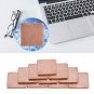 10xCopper Heat Sink Sheet Thermal Pad Shim Universal For Laptop GPU CPU 20x20mm