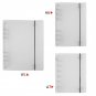 A5 A6 A7 Translucent Notebook Diary 6 Holes Loose Leaf Spiral Binder PP Cover em