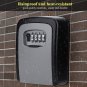 Safe Security 4 Digit Wall Mount Holder Password Hook Storage Key Lock Box Case