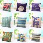 Vintage Linen Cotton Simple Throw Pillow Cover Waist Cushion Case Sofa Bed Decor