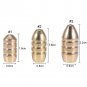 10pcs Fish Sinkers Copper Rig Fishing Bullet Weights 5g 7g 10g Freshwater Sinker