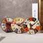 Vintage Wooden Round Wall Clock Antique Home Living Room Office Wall Table Decor
