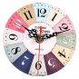 Vintage Wooden Round Wall Clock Antique Home Living Room Office Wall Table Decor