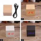 Home Digital Backlight LED Display Table Alarm Clock Snooze Thermometer Calendar