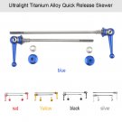 1 Pair Titanium Bicycle Bike Wheel Hub Quick Release QR Front Rear Axle Skewer