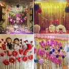 PET Metallic Fringe Curtain Party Foil Tinsel Room Door Wedding Home Decor