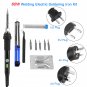 110V/220V 60W Adjustable Electric Temperature Welding Soldering Iron Tool Kit