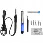 110V/220V 60W Adjustable Electric Temperature Welding Soldering Iron Tool Kit