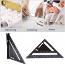 7 Inch Metric Aluminum Alloy Speed Square Roofing Triangle Angle Protractor chom