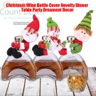 Christmas Wine Bottle Cover Novelty Dinner Table Party Ornament Home Display