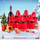 Merry Christmas Candy Gift Bag Xmas Party Decoration Santa Claus Red Pants Bag