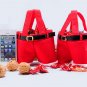 Merry Christmas Candy Gift Bag Xmas Party Decoration Santa Claus Red Pants Bag