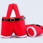 Merry Christmas Candy Gift Bag Xmas Party Decoration Santa Claus Red Pants Bag