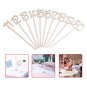 1-20 Wooden Table Numbers Stick Set w/ Holder Base For Wedding Birthday Decor