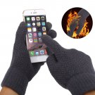 Unisex Knitted Cycling Mountain Bike Anti-Slip Touch Screen Full Finger Gloves