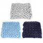 50*50cm DIY Handmade Knitted Blanket Wool Thick Line Throw Gift For Bedroom