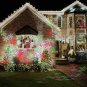 Outdoor Moving Snowflake LED Laser Light Projector Landscape Xmas Garden Decor