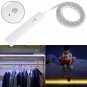 60LED Motion Sensor Strip Light Night Automatic Infrared Bedroom Closet Cabinet