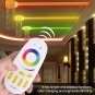 8-Zone RGBW W/WW E27 GU10 LED Light Dimmable RGB Bulb Lamp 2.4G Wireless Remote