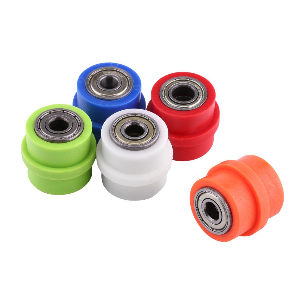 Motorcycle 8mm/10mm Chain Pulley Roller Slider Tensioner Wheel Guide Kit New