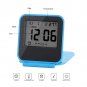 Digital Alarm Clock With Temperature Calendar Date Week Foldable Tabletop Travel
