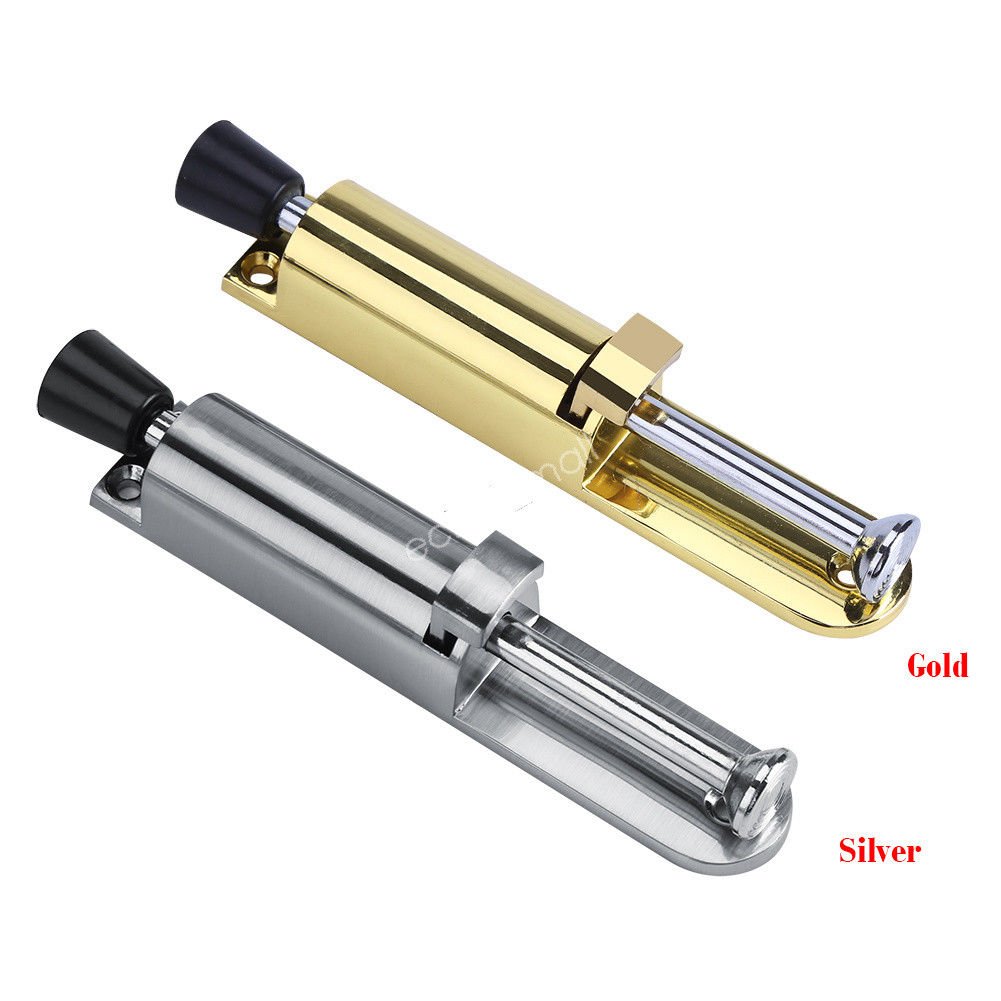 Zinc Alloy Soft Rubber Foot Spring Loaded Easily Step-On Door Stopper Holder