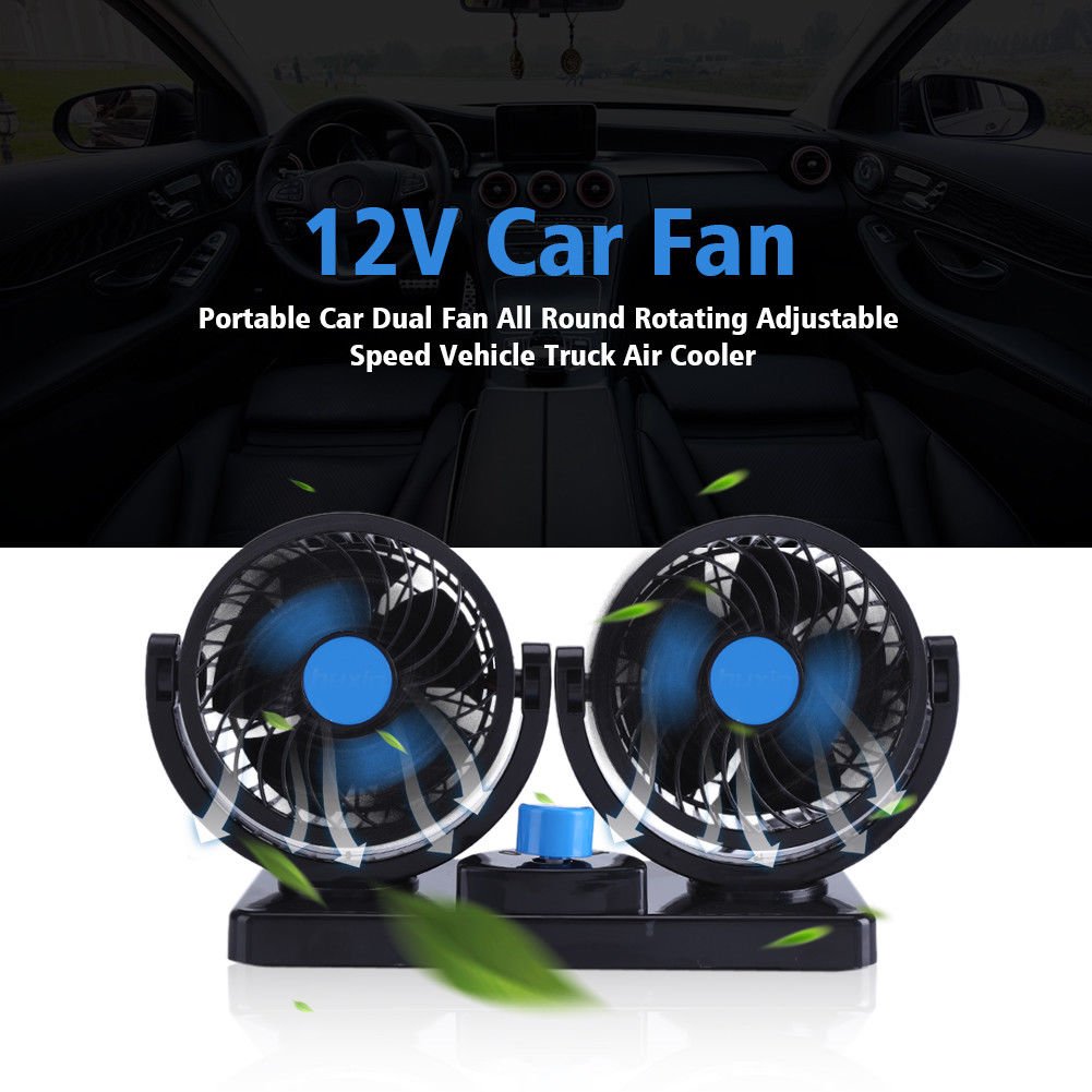 Portable Air Conditioner Car Alternative 12/24V Plug In Vehicle Fan Dash Mount