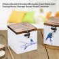 Small Cash Box Safe Piggy Lock Money Tray Security Check Storage Coin Bank 10cm