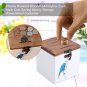 Small Cash Box Safe Piggy Lock Money Tray Security Check Storage Coin Bank 10cm
