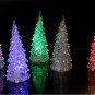 1/10X 7 Colors Changing LED Night Light Crystal Christmas Tree Lamp Room Decor