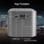 Metal Bluetooth Digital Alarm Clock LED Stereo Speaker FM Radio /Mp3 Player /TF