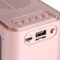 Metal Bluetooth Digital Alarm Clock LED Stereo Speaker FM Radio /Mp3 Player /TF