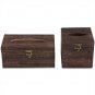 Wooden Retro Tissue Box Paper Napkin Holder Case Dispenser Vehicle Car Decor