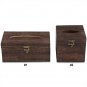 Wooden Retro Tissue Box Paper Napkin Holder Case Dispenser Vehicle Car Decor