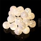 20 LEDS Crystal Ball Solar LED Xmas Fairy String Light Garden Patio Lawn Decor