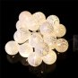 20 LEDS Crystal Ball Solar LED Xmas Fairy String Light Garden Patio Lawn Decor