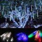 30cm/50cm LED Lights Meteor Shower Rain 8Tube Outdoor Light Xmas Tree EU Plug