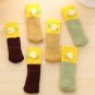 4pcs Knit Wool Floor Protector Knit Chair Table Leg Foot Sock Sleeve Cover NEW