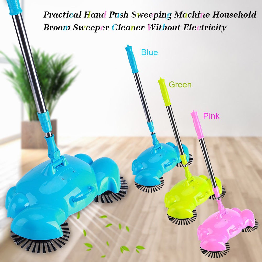 Hand Push Sweeping Machine Household Broom Sweeper Cleaner Without Electricity