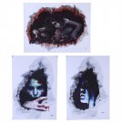 3D Horror Ghost PVC Wall Stickers Removable Scary Decals Halloween Home Decor