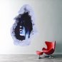 3D Horror Ghost PVC Wall Stickers Removable Scary Decals Halloween Home Decor
