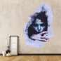 3D Horror Ghost PVC Wall Stickers Removable Scary Decals Halloween Home Decor