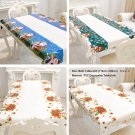Christmas Tree/Snowman/Santa/Xmas Bell Tablecloth Table Cover Cloth Home Decor